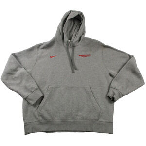 Georgia Bulldogs Sweatshirt Mens Large Gray NCAA Football Nike Hoodie Pullover